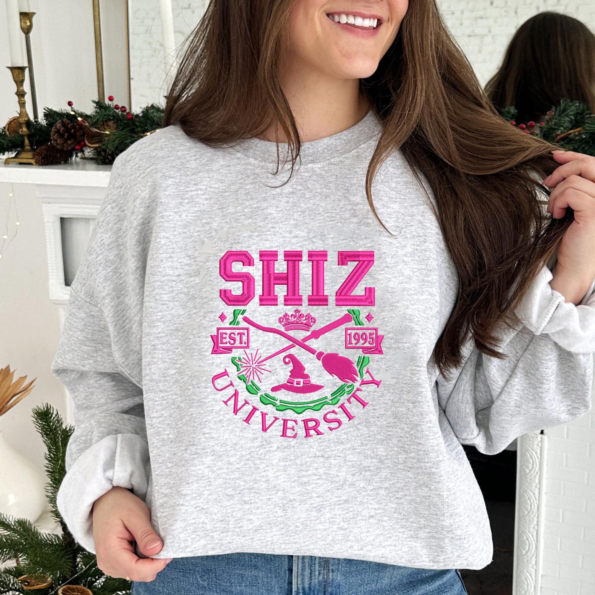 Personalized Shiz University Wickeds Movie Wicked Glitter Wizard Shiz University Best Wicked Hoodie Tshirt Embroidery - Image 2