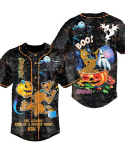 Scooby Doo Say Scooby Kind Of A Spooky Night Halloween Baseball Jersey
