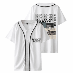Custom Color Benson Boone Merch Short Baseball Shirts Album Cover Short Sleeve Kpop Fashion Shirt For Fan Men Women