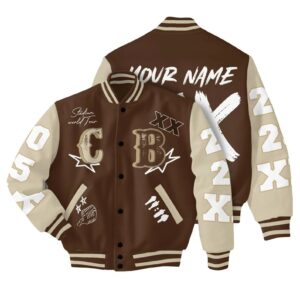Customized Name CB XX Varsity Natural Chris Brown BaseBall Jacket, Breezy Bowl XX 2025 BaseBall Jacket