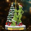 Personalized Grinch Christmas Ornament, Funny Green Monster Couple, Custom Holiday Tree Decoration, Christmas Ornament