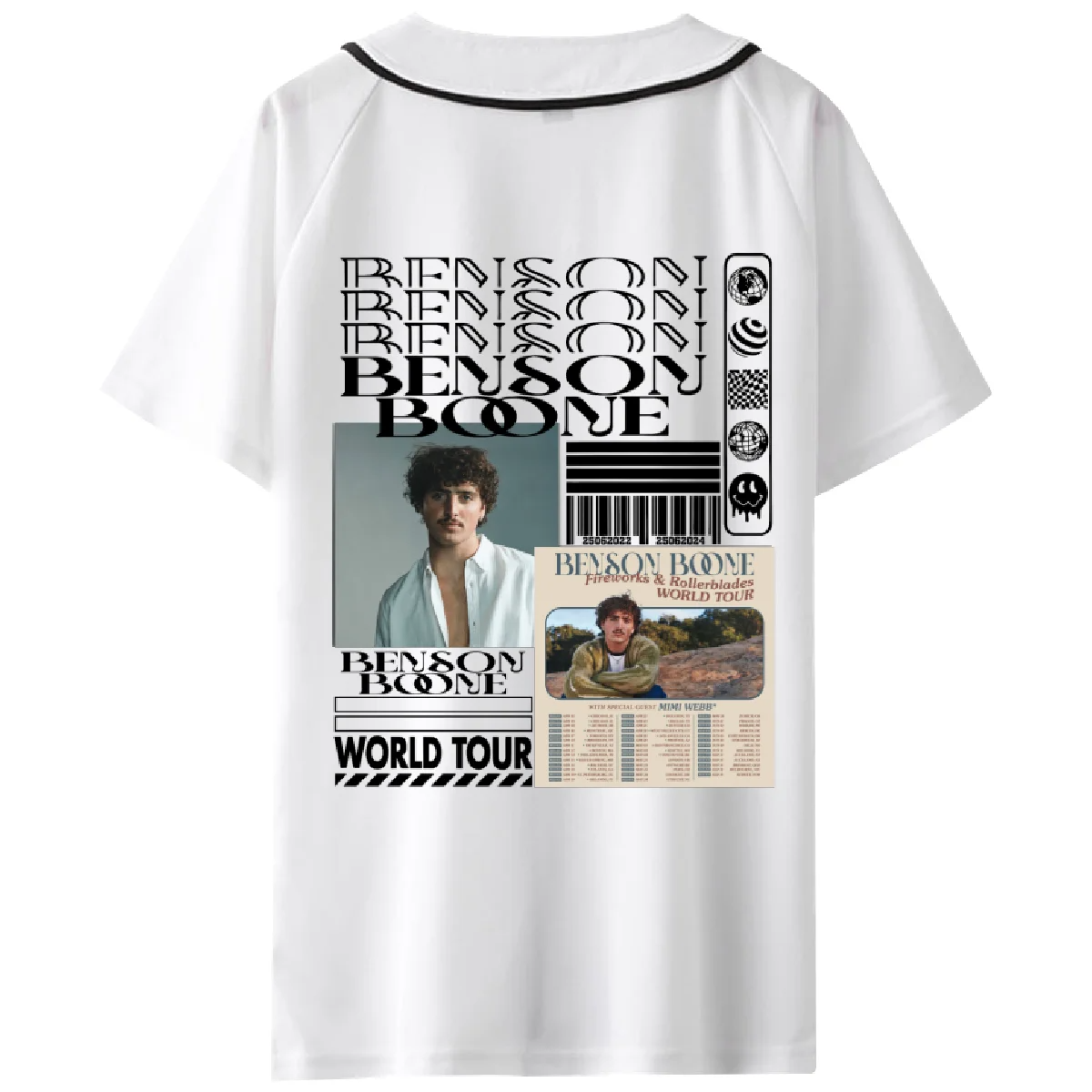Custom Color Benson Boone Merch Short Baseball Shirts Album Cover Short Sleeve Kpop Fashion Shirt For Fan Men Women - Image 4
