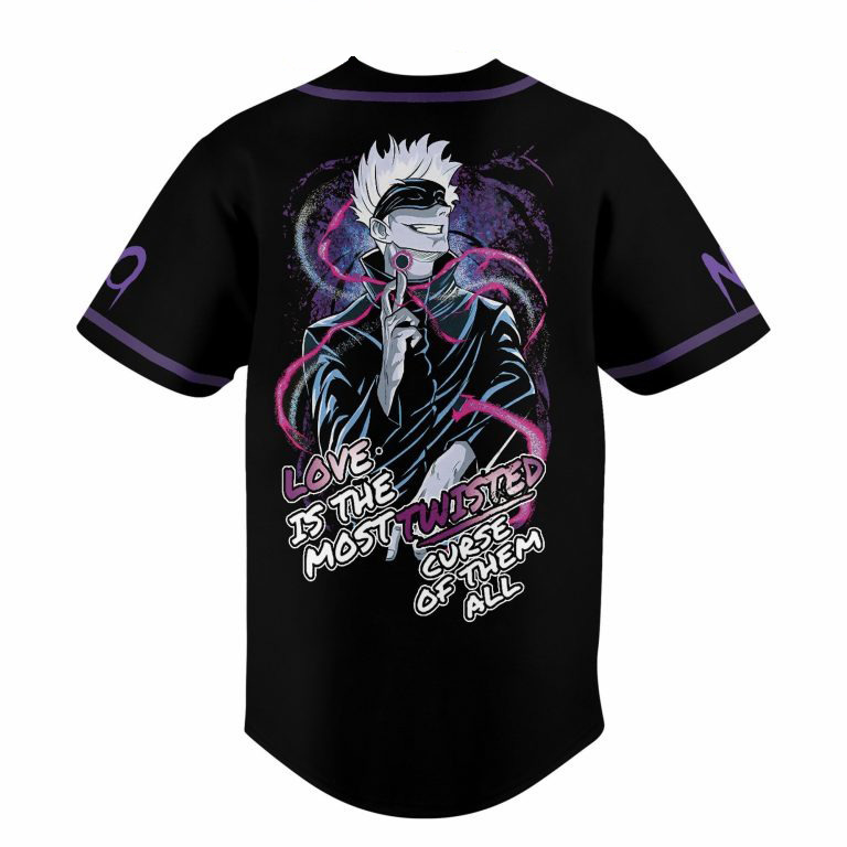 Jujutsu Kaisen Satoru Gojo Personalized Baseball Jersey - Image 3