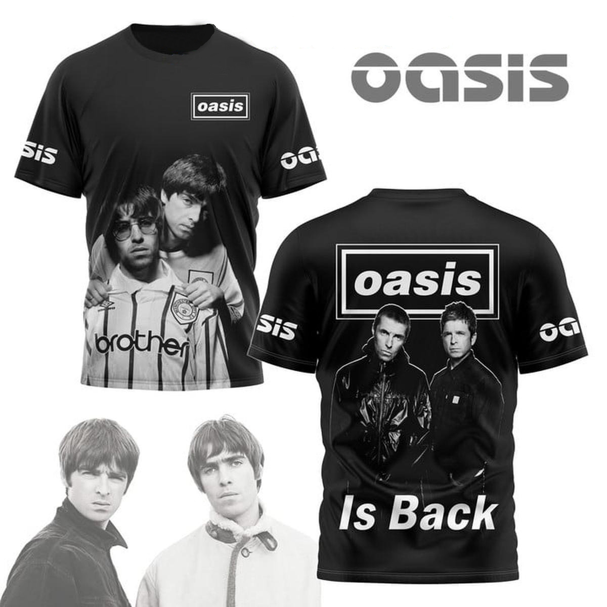 Custom Color Oasis Is Back To 2024 With The Great Performance 3D T-Shirt - Image 4
