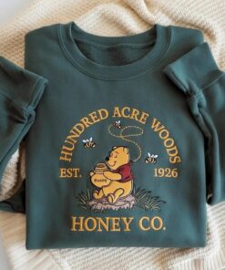 Embroidered Winnie the Pooh Sweatshirt, Winnie Pooh Sweater, Pooh Bear Sweatshirt