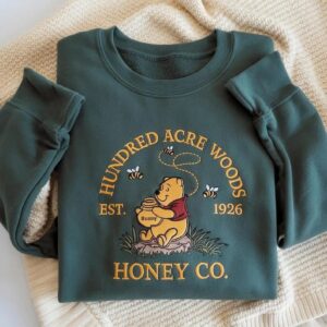 Embroidered Winnie the Pooh Sweatshirt, Winnie Pooh Sweater, Pooh Bear Sweatshirt