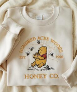 Alternative view of Embroidered Winnie the Pooh Sweatshirt, Winnie Pooh Sweater, Pooh Bear Sweatshirt