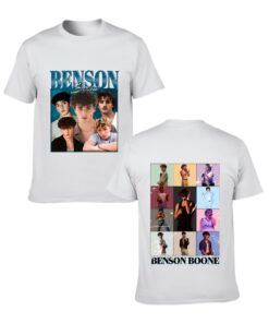Alternative view of Custom Color Tribute to Benson Boone Merch Concert Shirt with Photo Collage for Women Men
