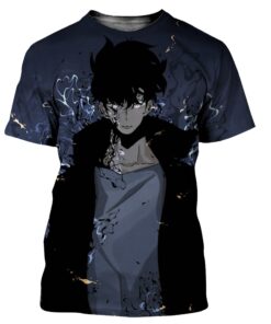 Solo Leveling Aesthetic Sung Jin Woo T Shirt Official Merch