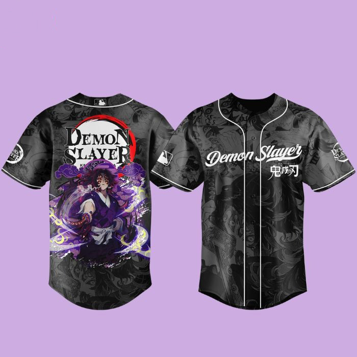 Kokushibo Demon Slayer Baseball Jersey - Image 2