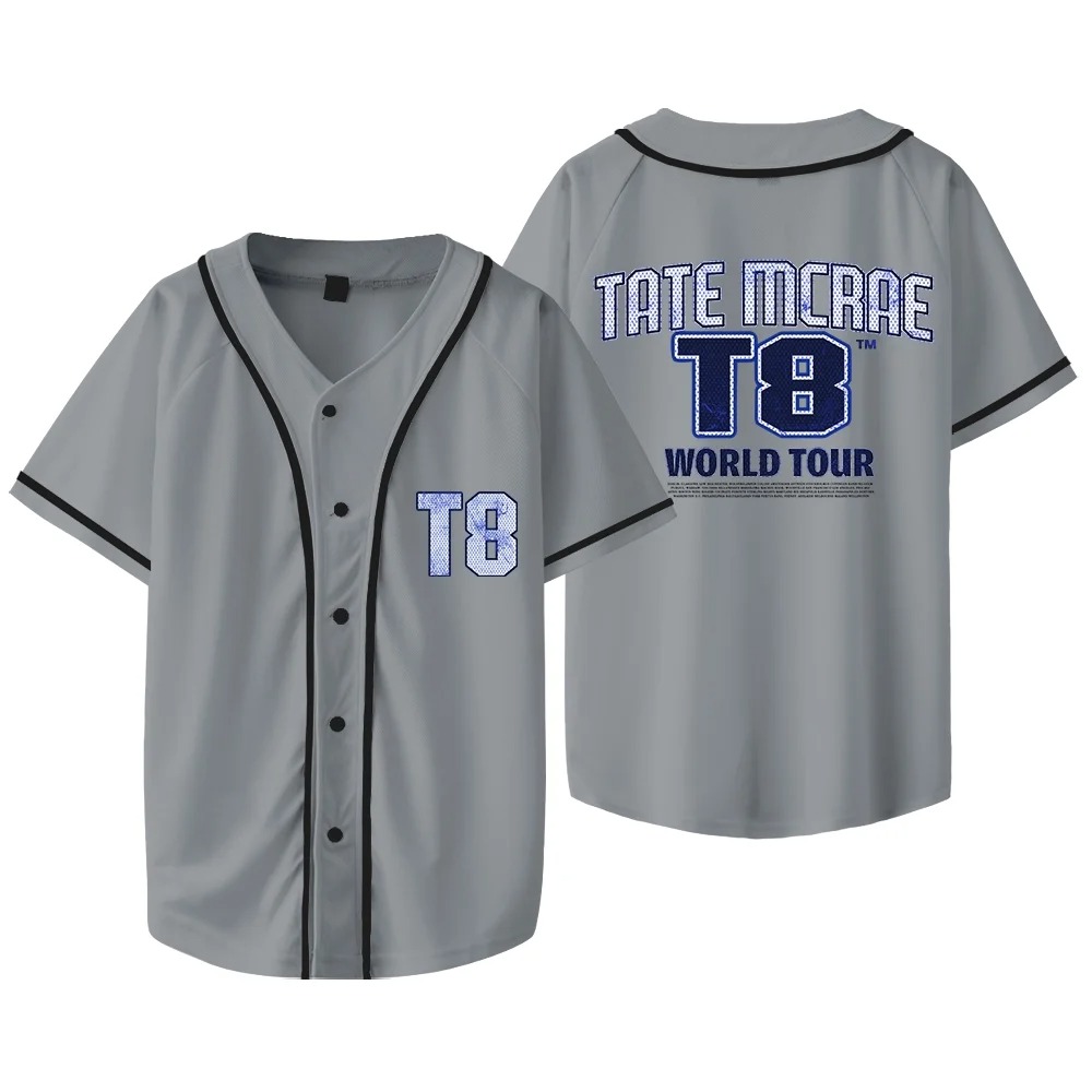 Custom Color Tate McRae T8 Merch Baseball T-shirts Think Later World Tour Jersey Summer Unisex Fashion Short Sleeve Tee - Image 4