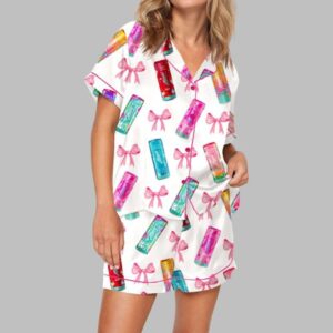 Summer Energy Drink Satin Pajama Set