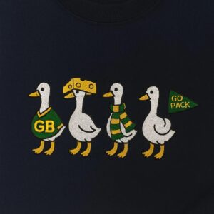 Embroidered Vintage Green Bay Football Silly Goose Sweatshirt, Packers sweatshirt, Game Day Sweatshirt
