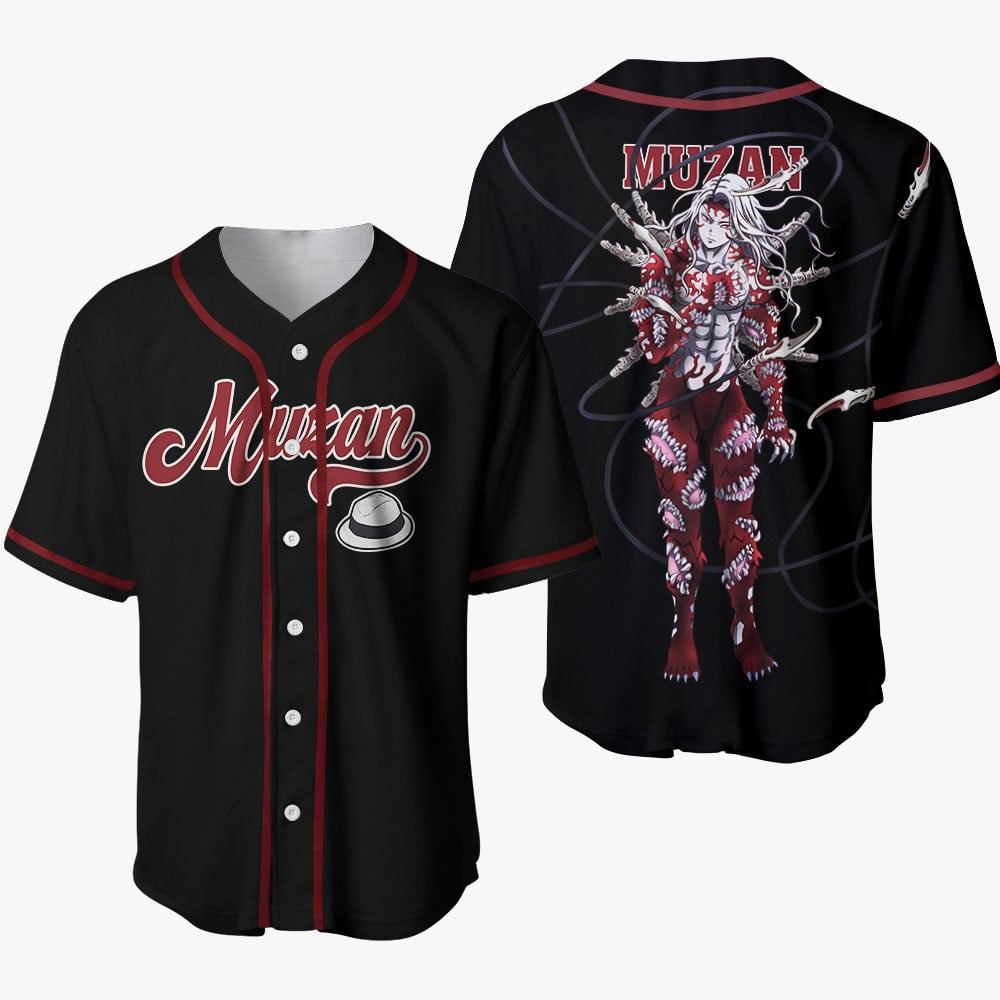 Muzan Baseball Jersey, Demon Slayer Jersey