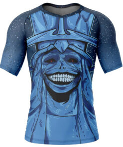 Alternative view of Statue of God Solo Leveling Short Sleeve Rash Guard Compression Shirt