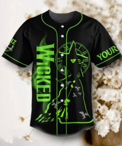 Alternative view of Wicked Defying Gravity Baseball Jersey