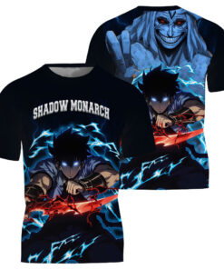 Shadow Monarch Sung Jin-woo 3d T-Shirt - Puff Print