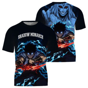 Shadow Monarch Sung Jin-woo 3d T-Shirt - Puff Print