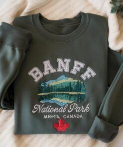 Embroidered Banff Canada Sweatshirt, Lake Louise Sweatshirt, Banff Shirt