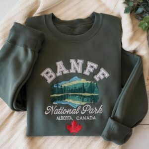 Embroidered Banff Canada Sweatshirt, Lake Louise Sweatshirt, Banff Shirt