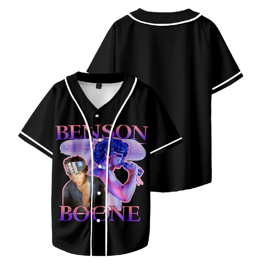 Custom Color Benson boone Merch Baseball Tee Suit Unisex Fashion Summer T-Shirt Short Sleeve Shirts Streetwear For Fan - Image 3