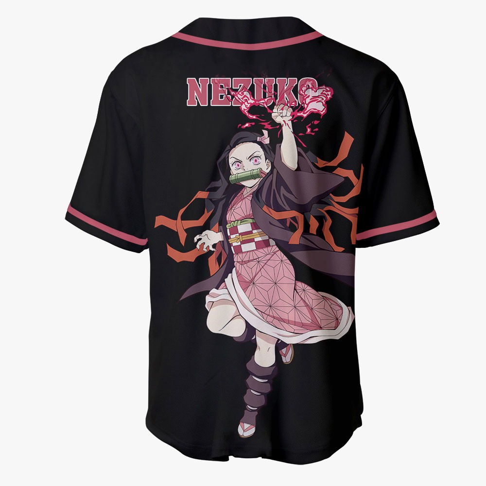 Nezuko Baseball Jersey, Anime Jersey, Demon Slayers Jersey - Image 3