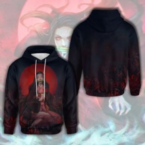 Demon Slayer 3D Hoodie, Neruko 3D Hoodie
