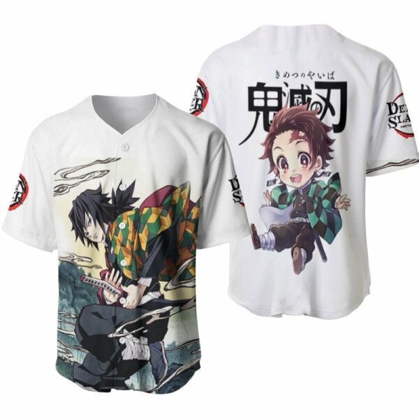 Tomioka Giyu Kimetsu No Yaiba Anime Gift For Lover Baseball Jersey