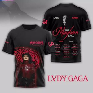 Lady Gaga The Mayhem Ball Tour 2025 3D T-Shirt