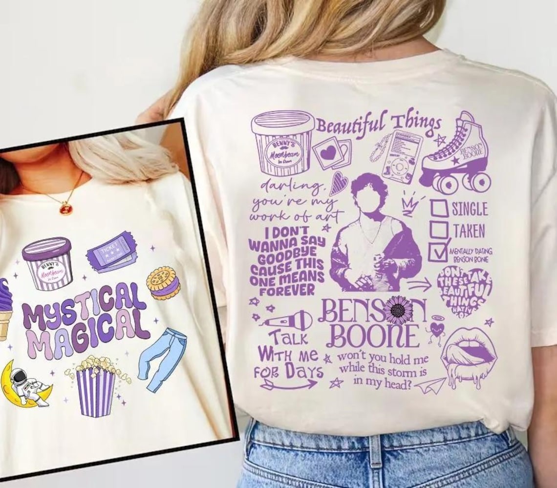 Benson Boone Vintage Shirt, Benson Boone Shirt, Benson Boone Concert Tour Shirt