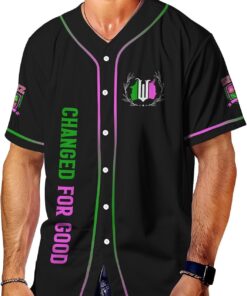 Alternative view of Wicked Witch Baseball Jersey, Movie Character Jersey Button Down Shirt