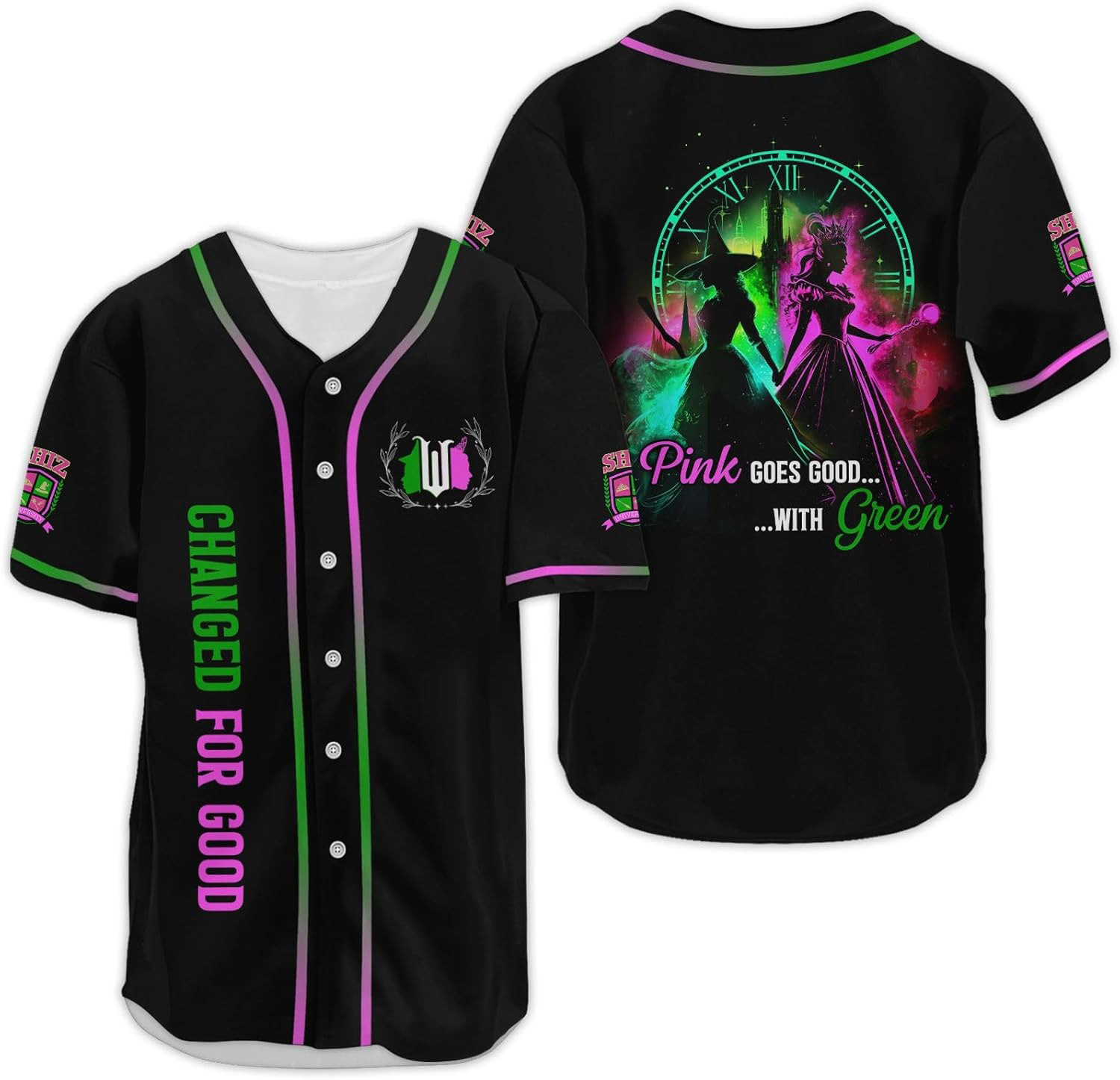 Cute Alien Baseball Jersey, Movie Character Jersey Button Down Shirt, Birthday Gifts for Cartoon Lovers