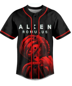 Alternative view of Alien Romulus I’m A Hugger Baseball Jersey, Movie Jersey