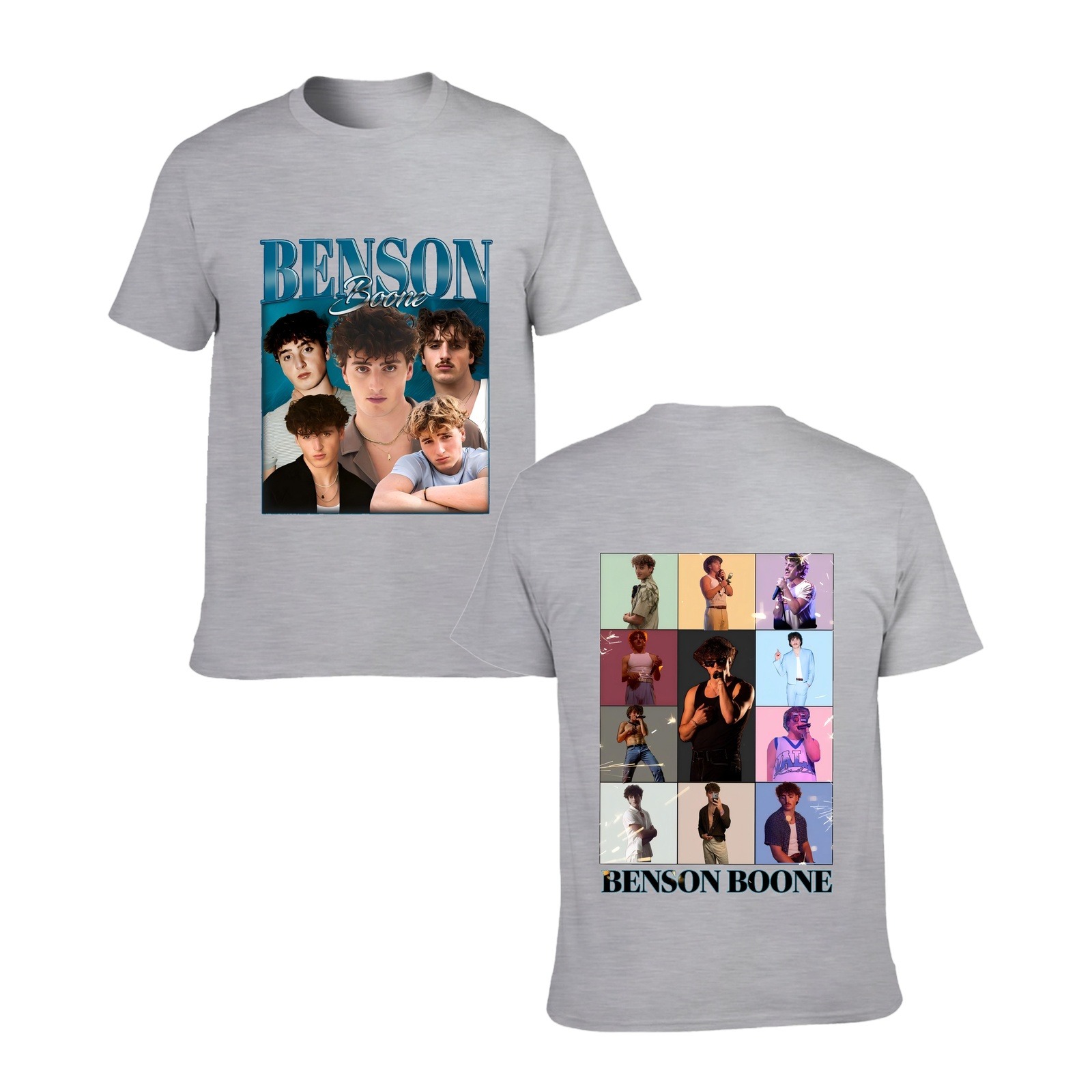 Custom Color Tribute to Benson Boone Merch Concert Shirt with Photo Collage for Women Men - Image 7