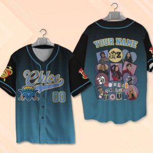 Descendants Zombies Worlds Collide Tour Baseball Jersey, Descendants Red Jersey