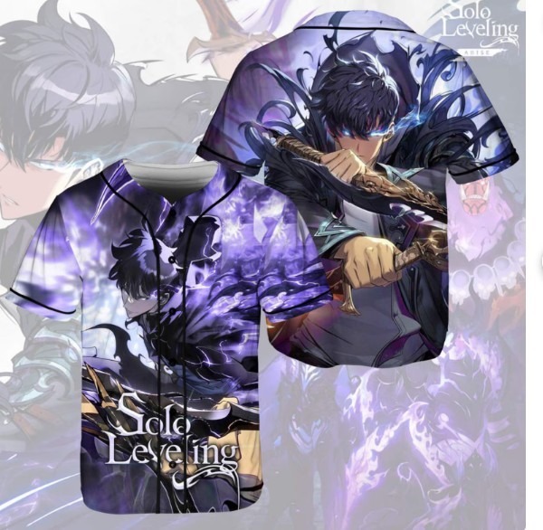 Unisex Solo Leveling Baseball Jersey, baseball jersey, 3d gift,2025 hot,new