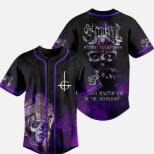 Ghost Band Tour 2025 Baseball Jersey, Skeletour Tour Rock Band Baseball Jersey