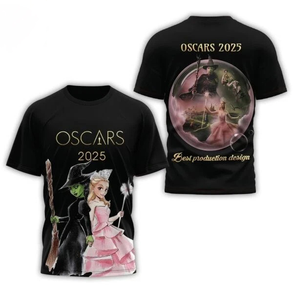 Wicked Oscars 2025 Best Production Design 3D T-Shirt