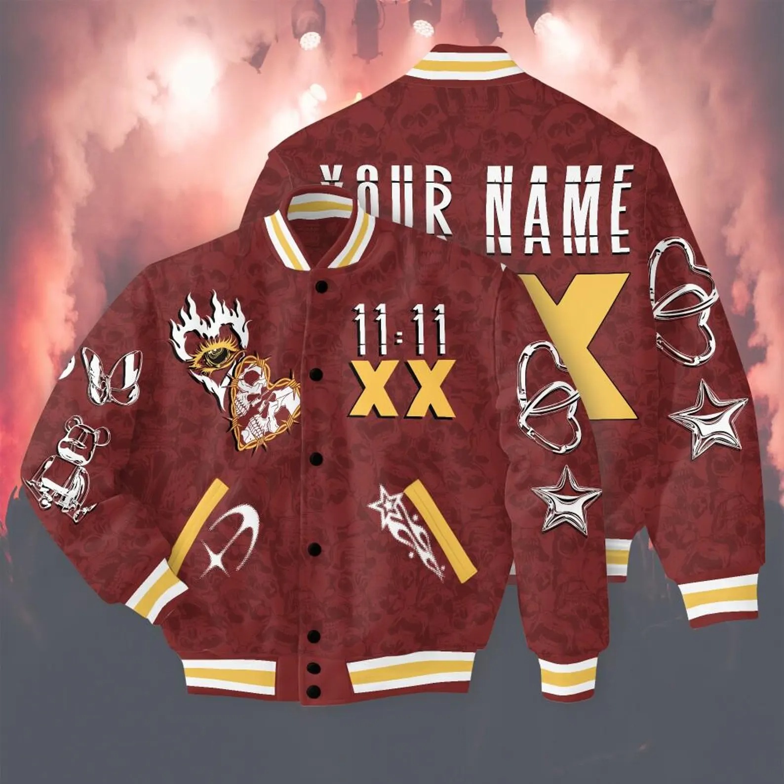 Customized 1111 Chris Brown XX BaseBall Jacket, Breezy Bowl XX 2025 BaseBall Jacket