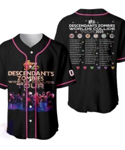 Descendants Zombies Tour Jersey, Worlds Collide 2025 Personalized Shirt