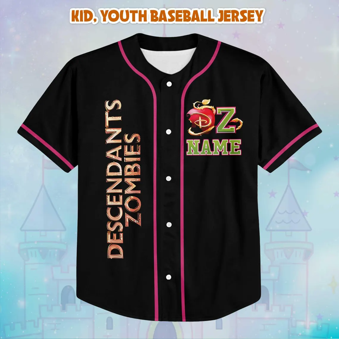 Descendants Zombies Tour Jersey, Worlds Collide 2025 Personalized Shirt - Image 9