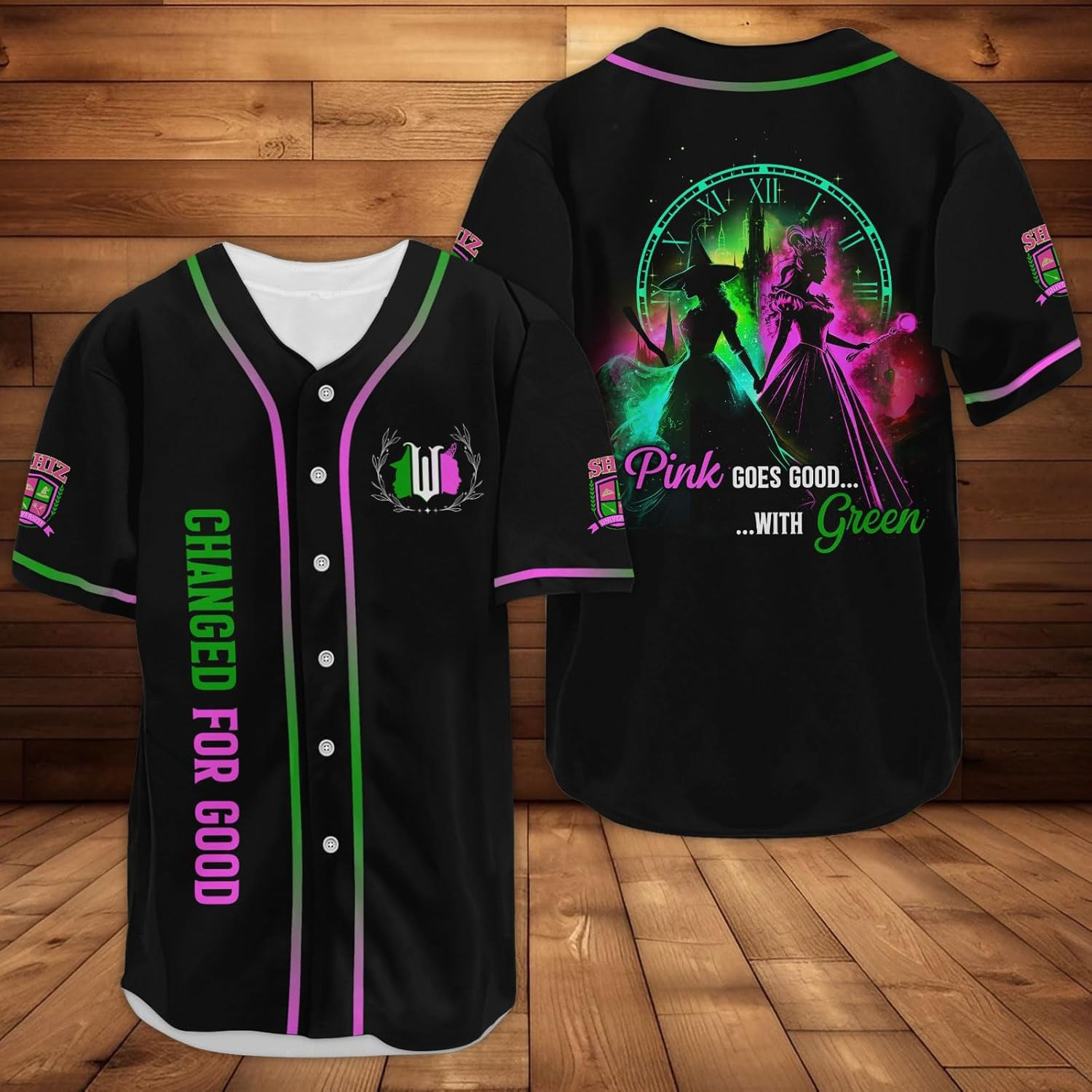 Cute Alien Baseball Jersey, Movie Character Jersey Button Down Shirt, Birthday Gifts for Cartoon Lovers - Image 2