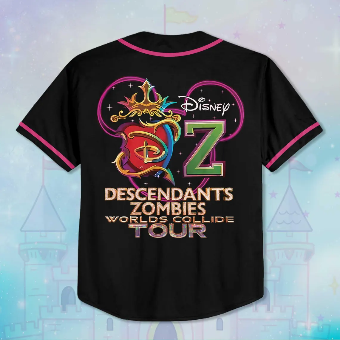 Descendants Zombies Tour Jersey, Worlds Collide 2025 Personalized Shirt - Image 8