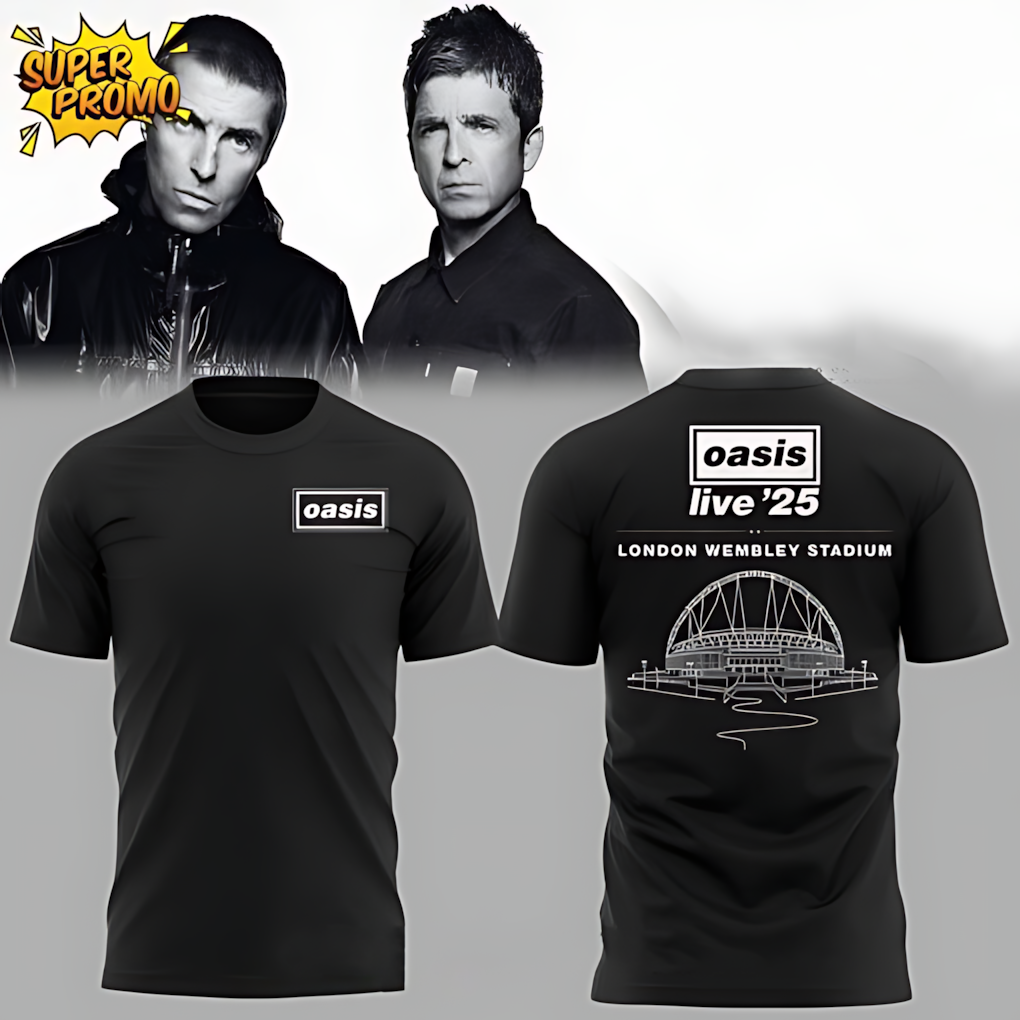 Oasis Live ’25 In Wembley Stadium 3D Shirt