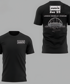 Alternative view of Oasis Live ’25 In Wembley Stadium 3D Shirt