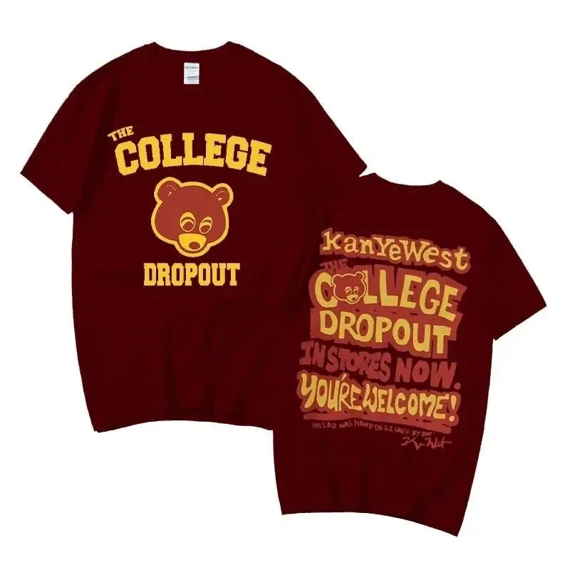 Kanye West College Dropout Inspired Shirt, Multi-Color, Pure Cotton, Short Sleeve, High-Quality Graphic Tee - Image 3