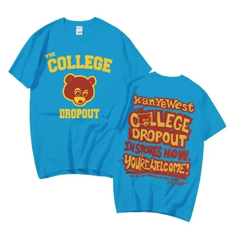 Kanye West College Dropout Inspired Shirt, Multi-Color, Pure Cotton, Short Sleeve, High-Quality Graphic Tee - Image 4