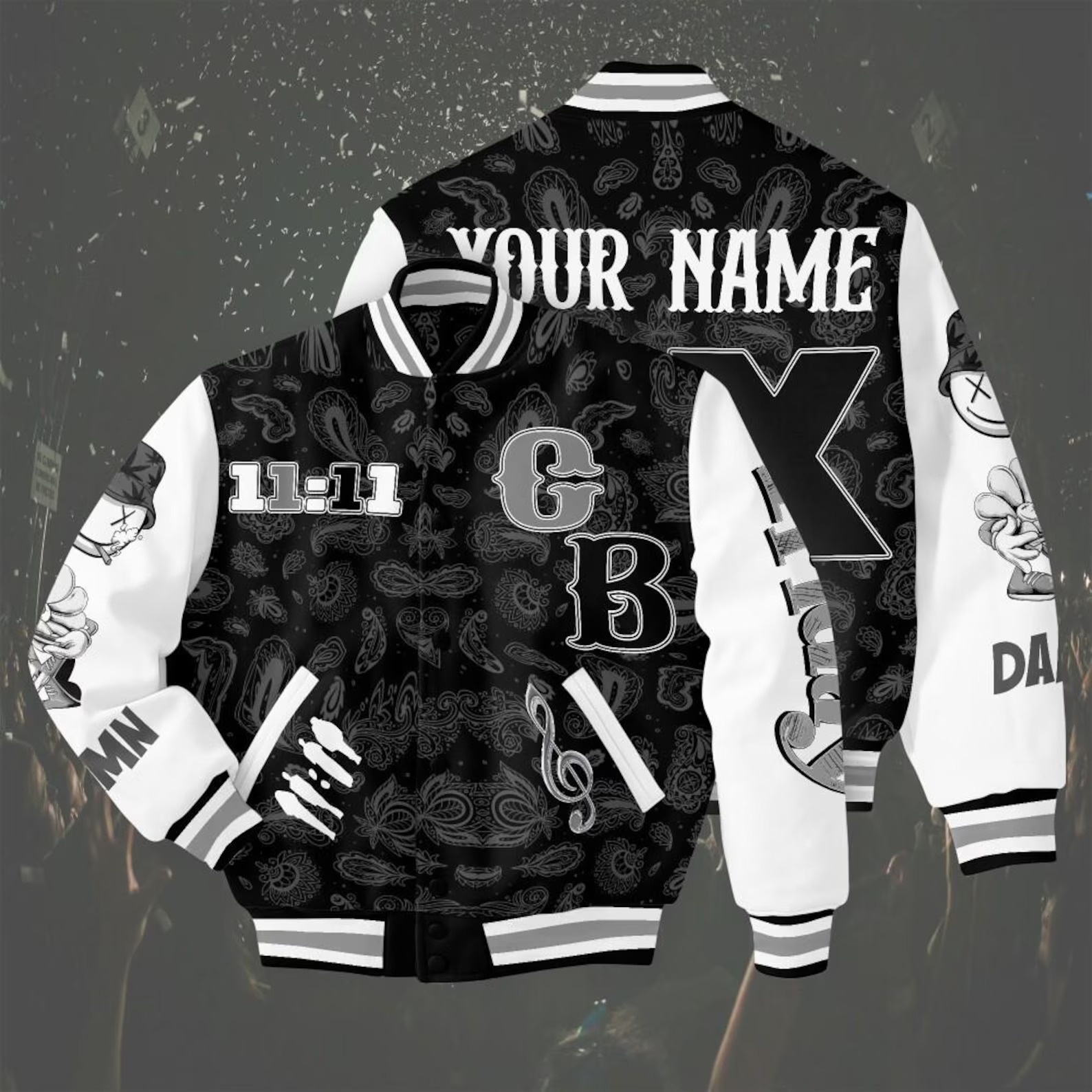 Customized 1111 CBXX Varsity Chris Brown BaseBall Jacket, Breezy Bowl XX 2025 BaseBall Jacket