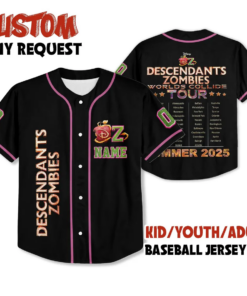 Descendants Zombies Worlds Collide Tour Jersey, Descendants Zombies for Fans
