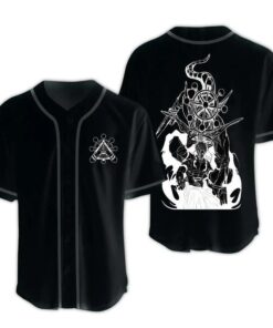 Alternative view of Custom Color Sukuna x Mahoraga" Jujutsu Kaisen Baseball Jersey